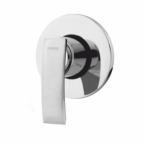 High Flow Single Lever Concealed Mixer exposed parts kit consisting of operating lever & wall flange